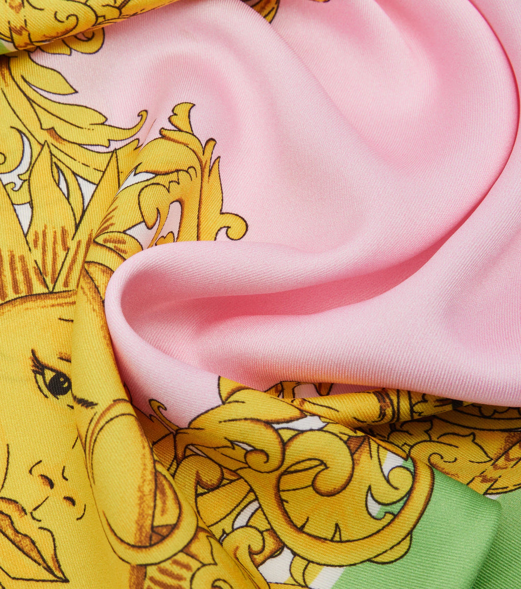 Versace La Vacanza Printed Silk Twill Scarf