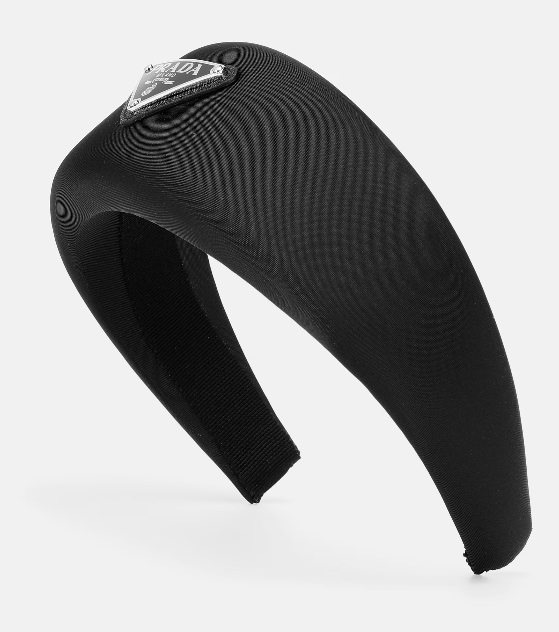 Prada Logo-Embellished Satin Headband