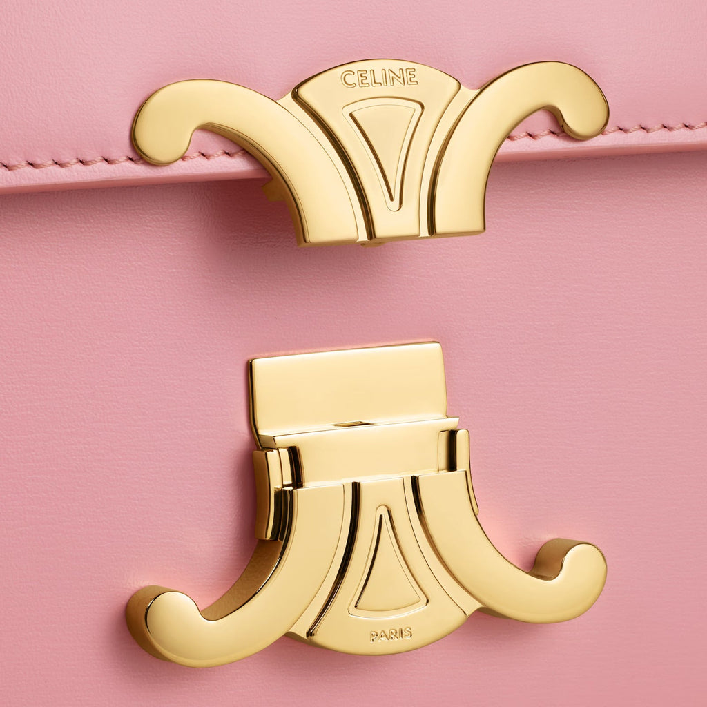 Céline Teen Triomphe Bag in Shiny Calfskin – Old Rose