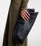 Bottega Veneta Lauren 1980 Medium Intrecciato Leather Clutch