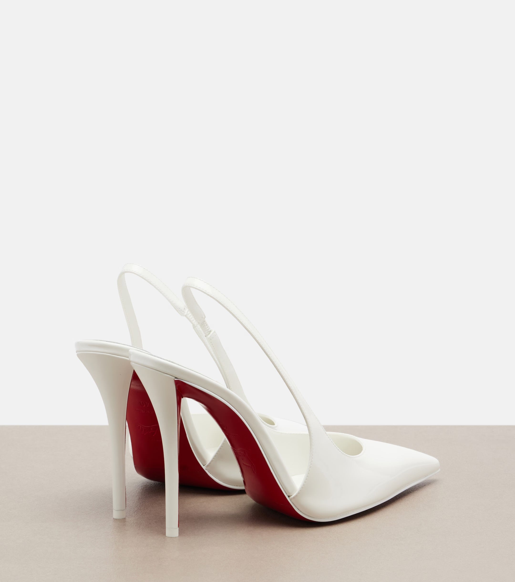 Christian Louboutin Miss Z Patent Leather Slingback Pumps