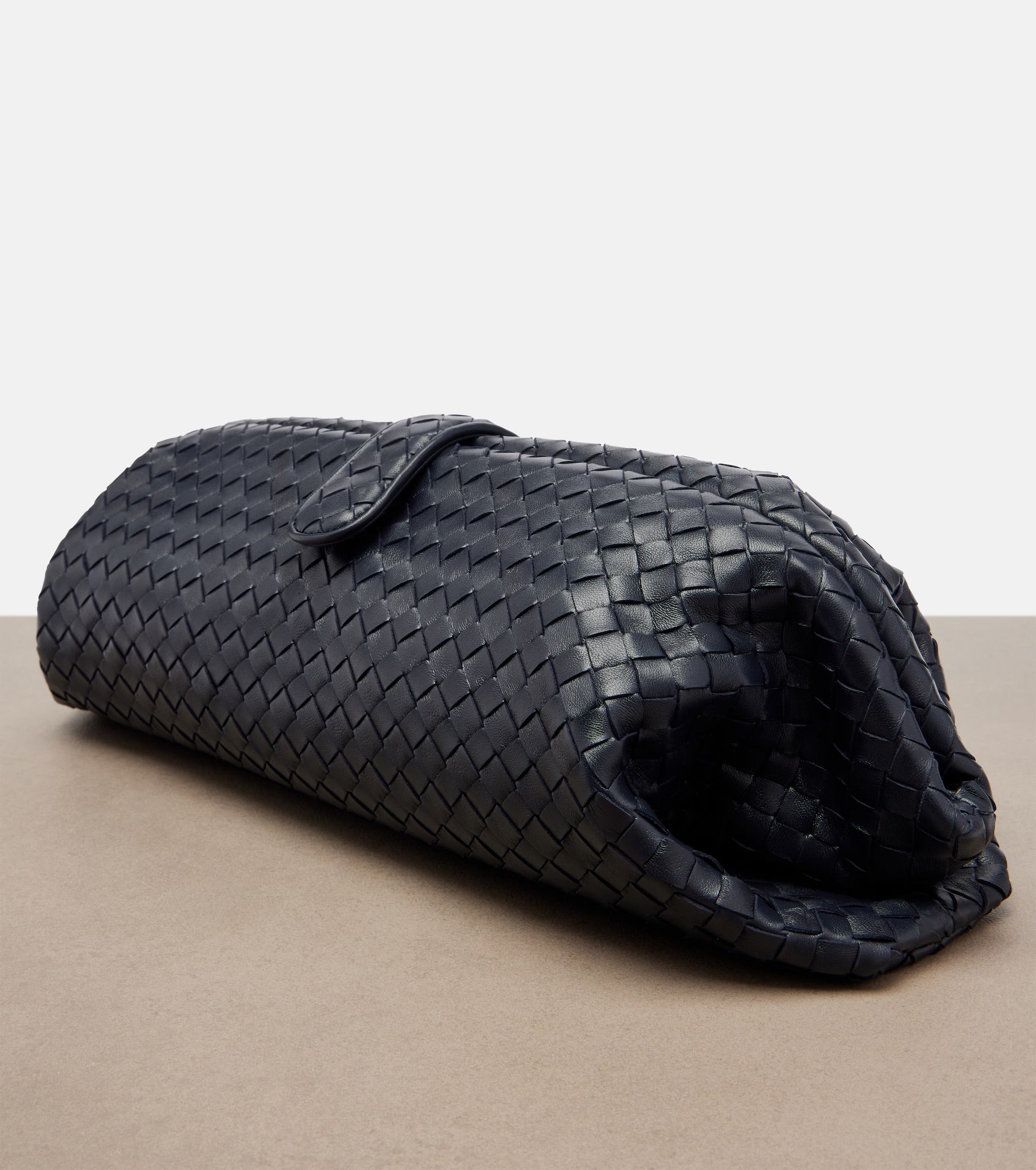 Bottega Veneta Lauren 1980 Medium Intrecciato Leather Clutch