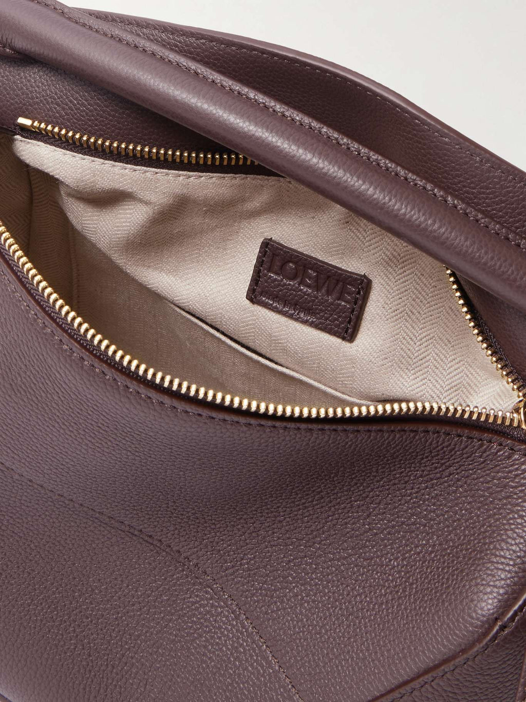 LOEWE Puzzle Edge Small Textured Leather Shoulder Bag