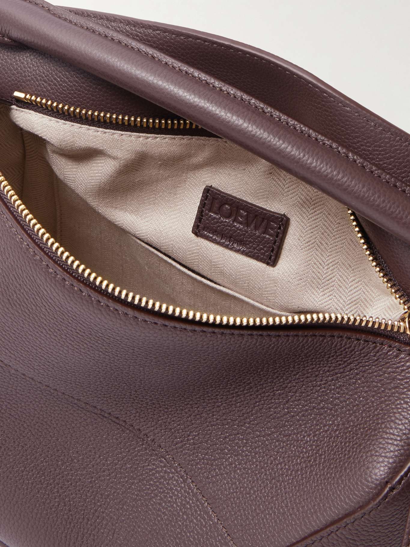 LOEWE Puzzle Edge Small Textured Leather Shoulder Bag