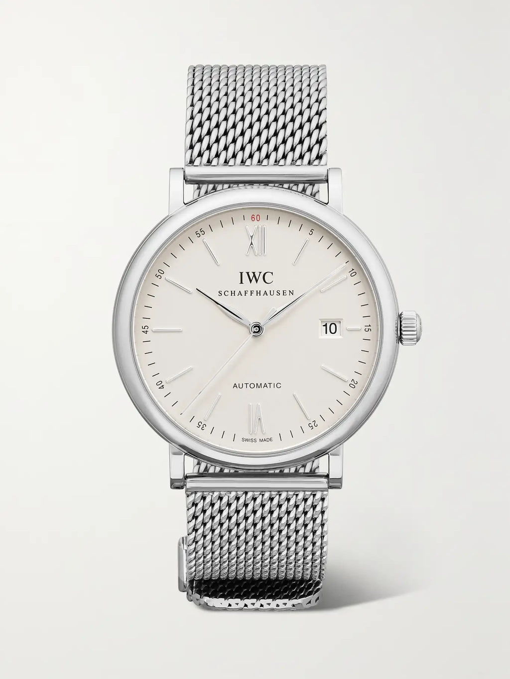 IWC Schaffhausen Portofino Automatic 40mm Stainless Steel and Milanese Mesh Watch