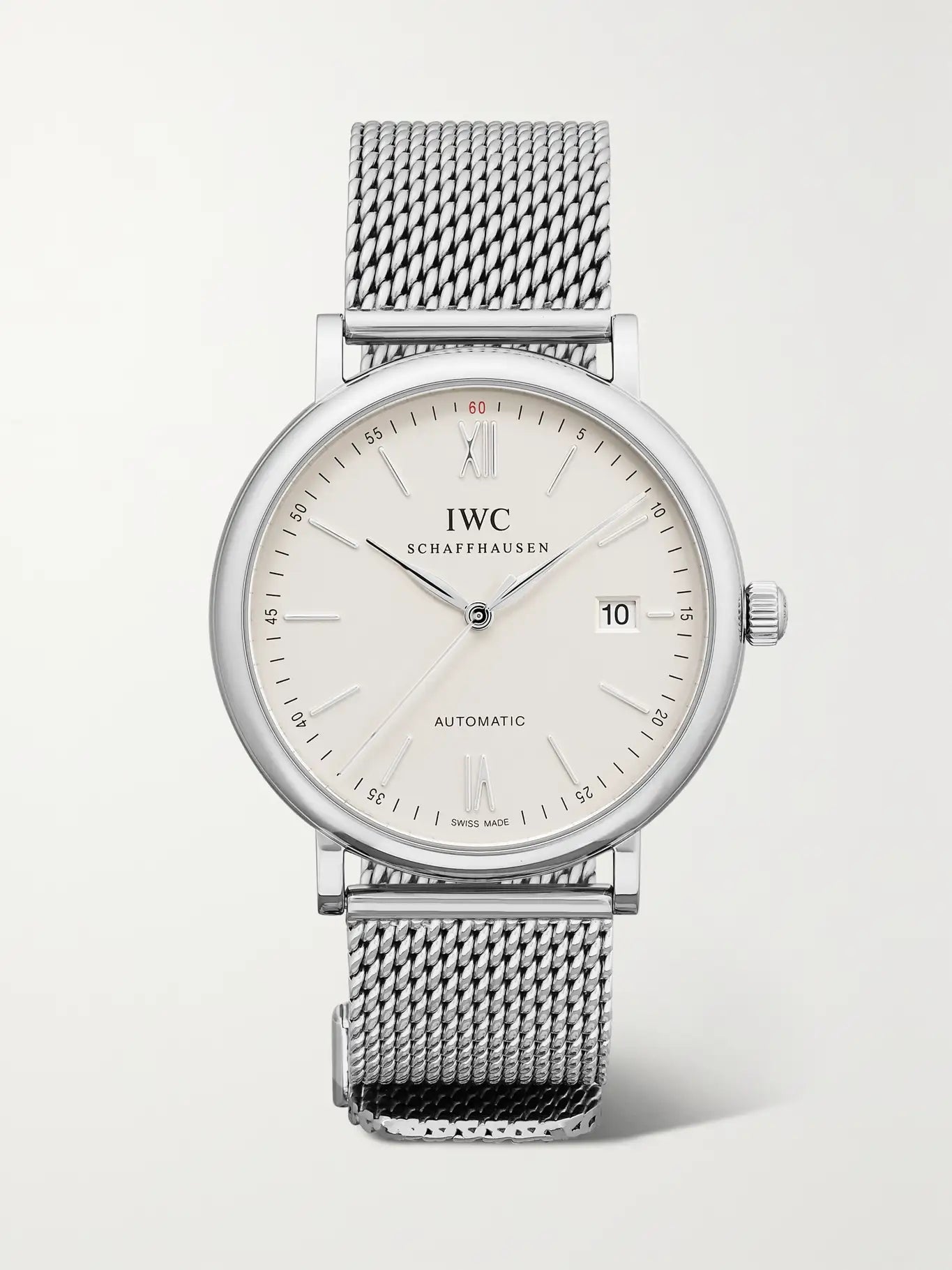 IWC Schaffhausen Portofino Automatic 40mm Stainless Steel and Milanese Mesh Watch