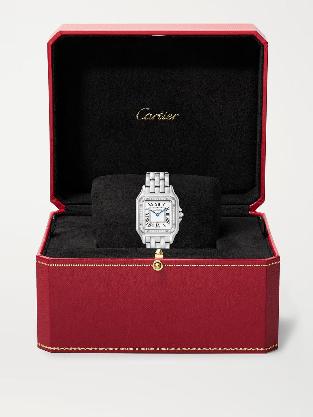Panthère de Cartier Small 22mm Stainless Steel and Diamond Watch