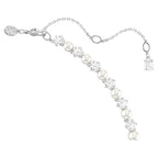 Matrix Crystal and Pearl Tennis Necklace