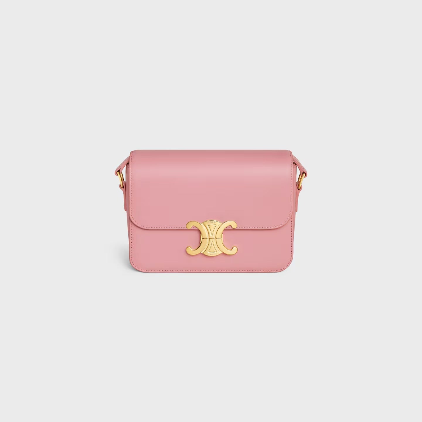 Céline Teen Triomphe Bag in Shiny Calfskin – Old Rose