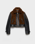 Prada Leather and Shearling Jacket