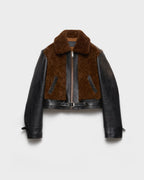 Prada Leather and Shearling Jacket