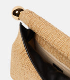 Jacquemus Rond Carré Woven Raffia-Effect Clutch