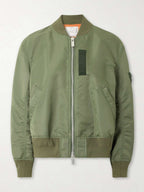 Sacai Pleated Padded Shell Bomber Jacket