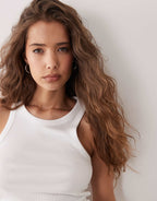 Arket Ribbed Vest in White