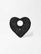 Jacquemus Spiaggia Coeur Heart Raffia Bag
