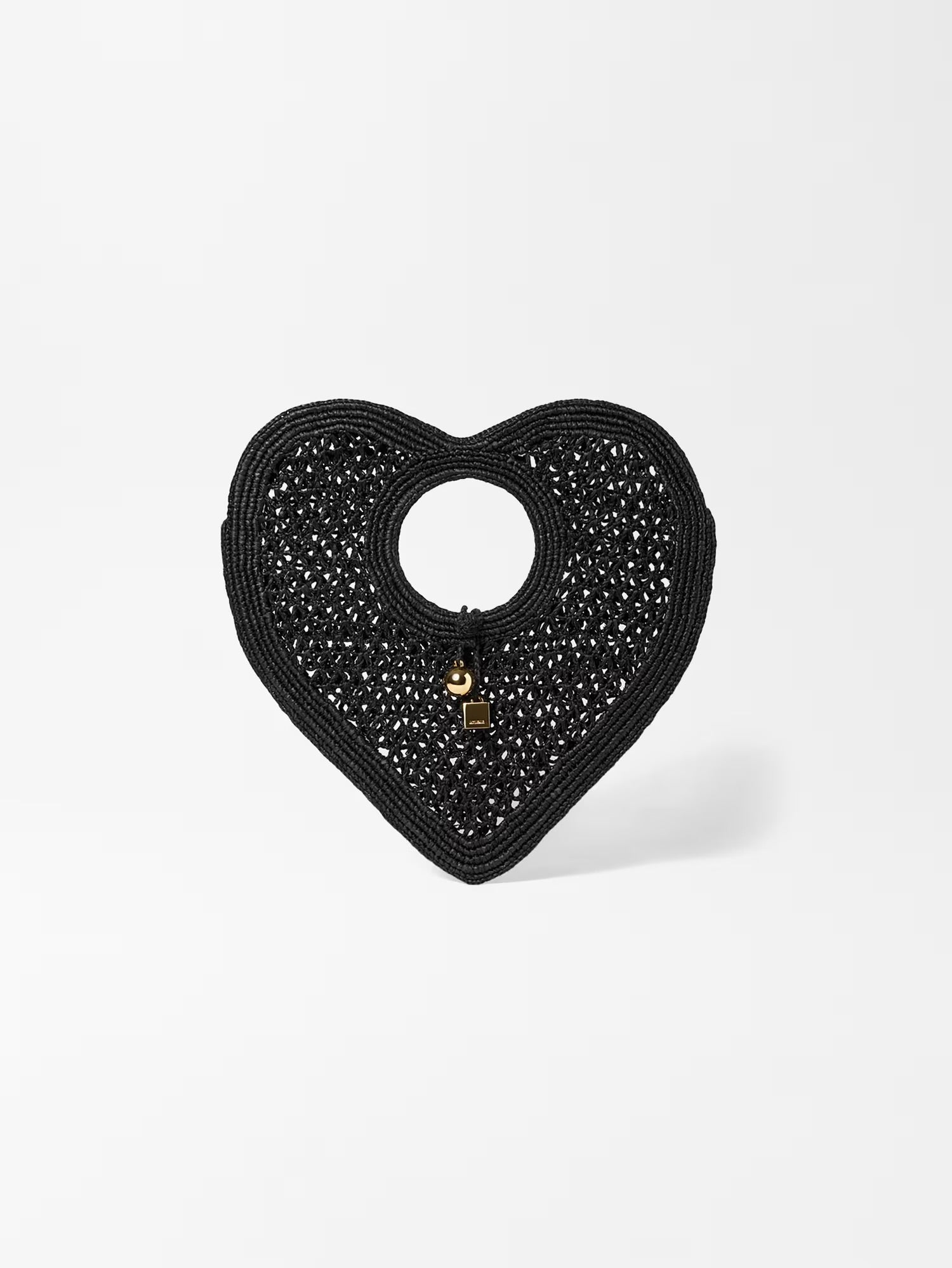 Jacquemus Spiaggia Coeur Heart Raffia Bag