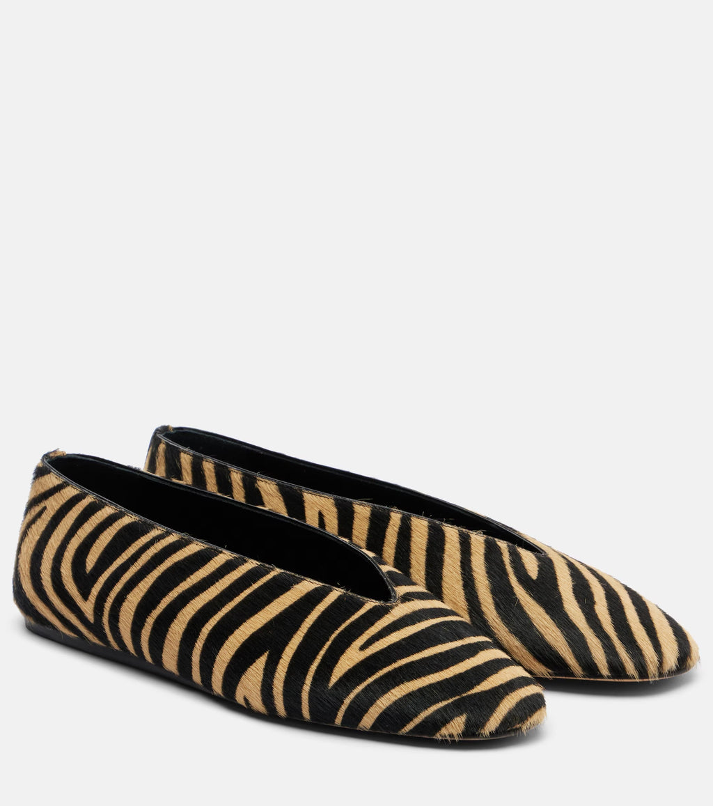 Luna Calf Hair Ballet Flats