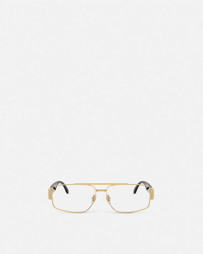 Versace Medusa Biggie Navigator Glasses – Black & Gold