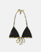 Versace Printed Nylon-Blend Bikini Top