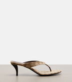 Gucci Vittoria GG Canvas Thong Sandals – Brown