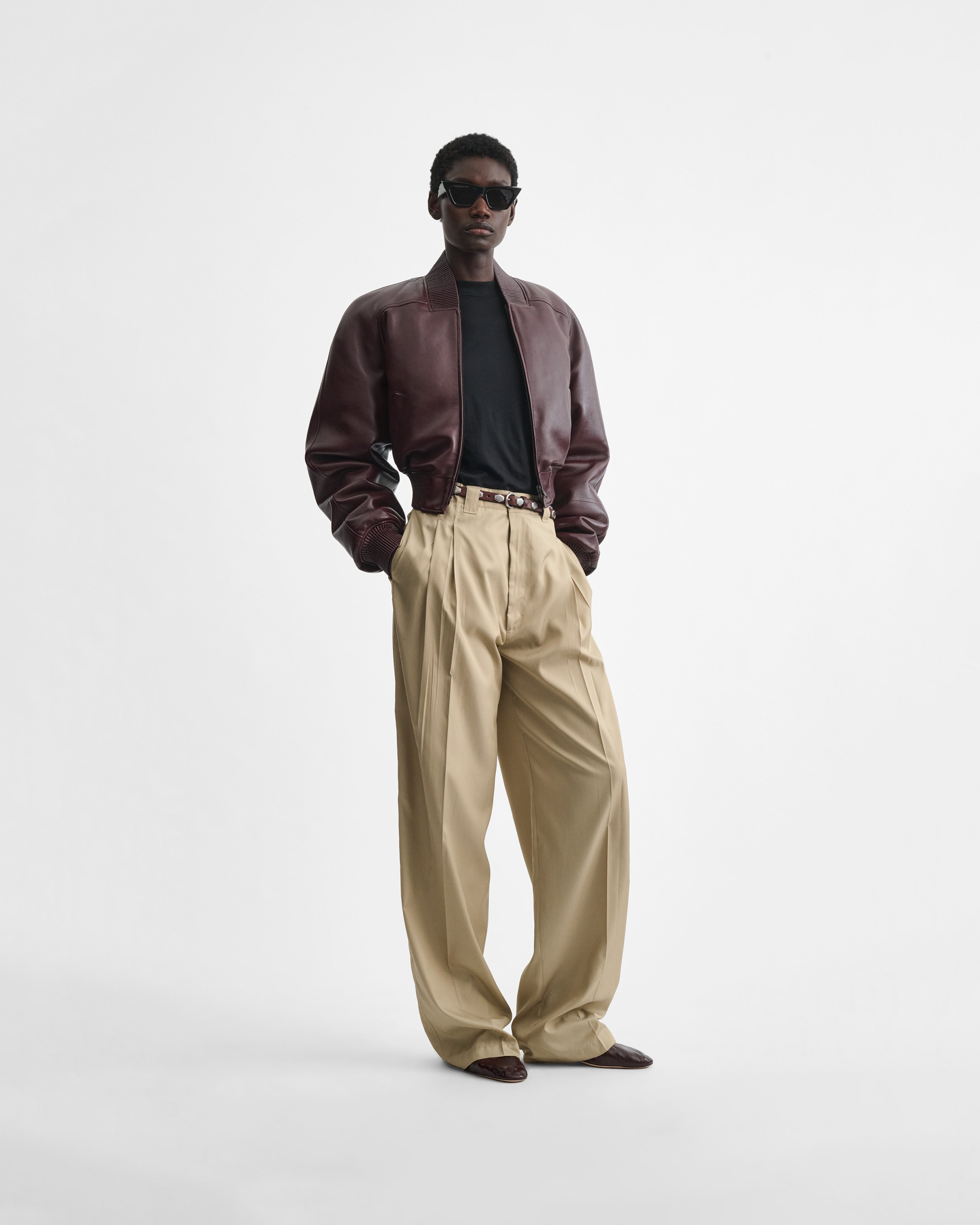 CHINO TROUSERS | trench poly twill