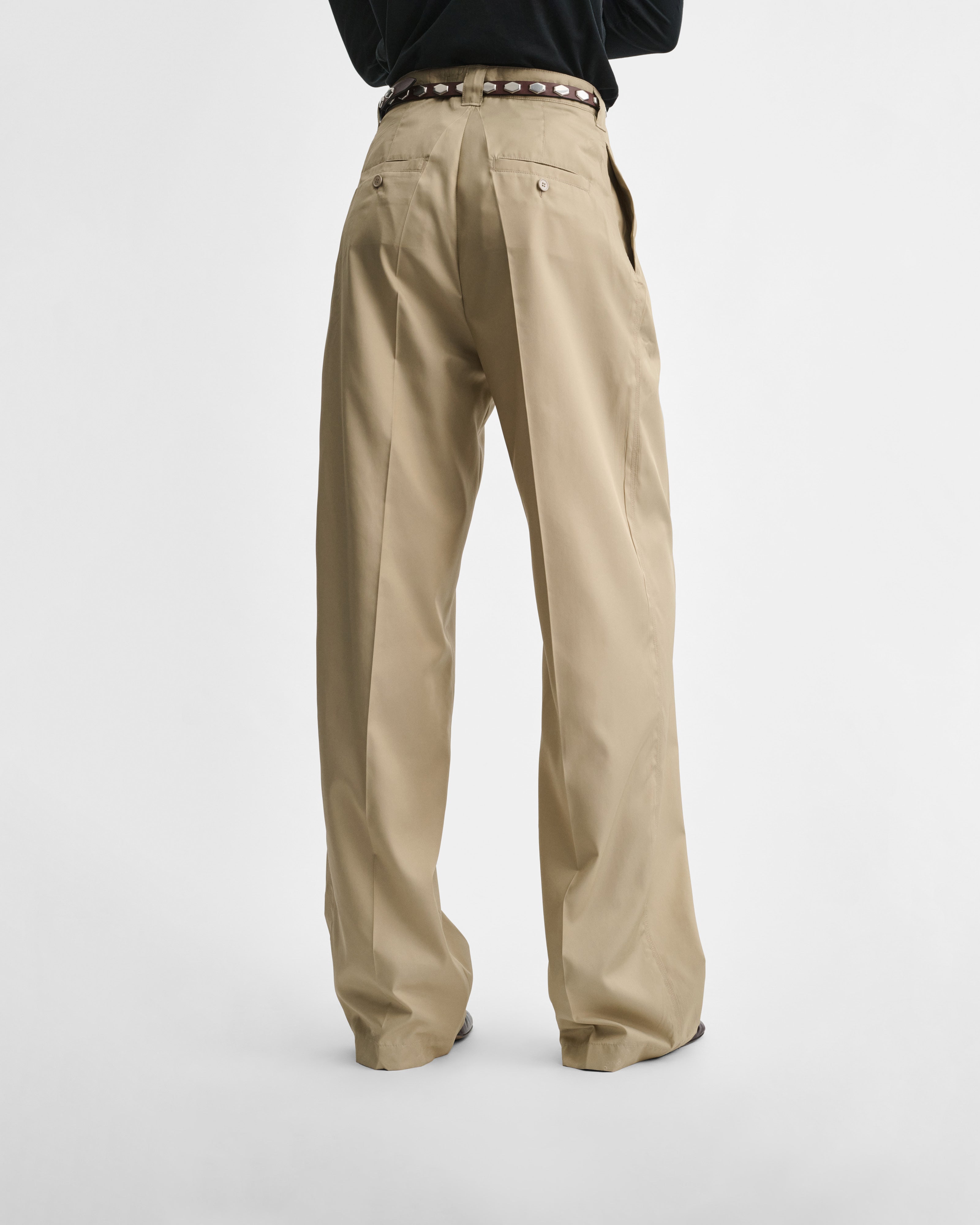 CHINO TROUSERS | trench poly twill