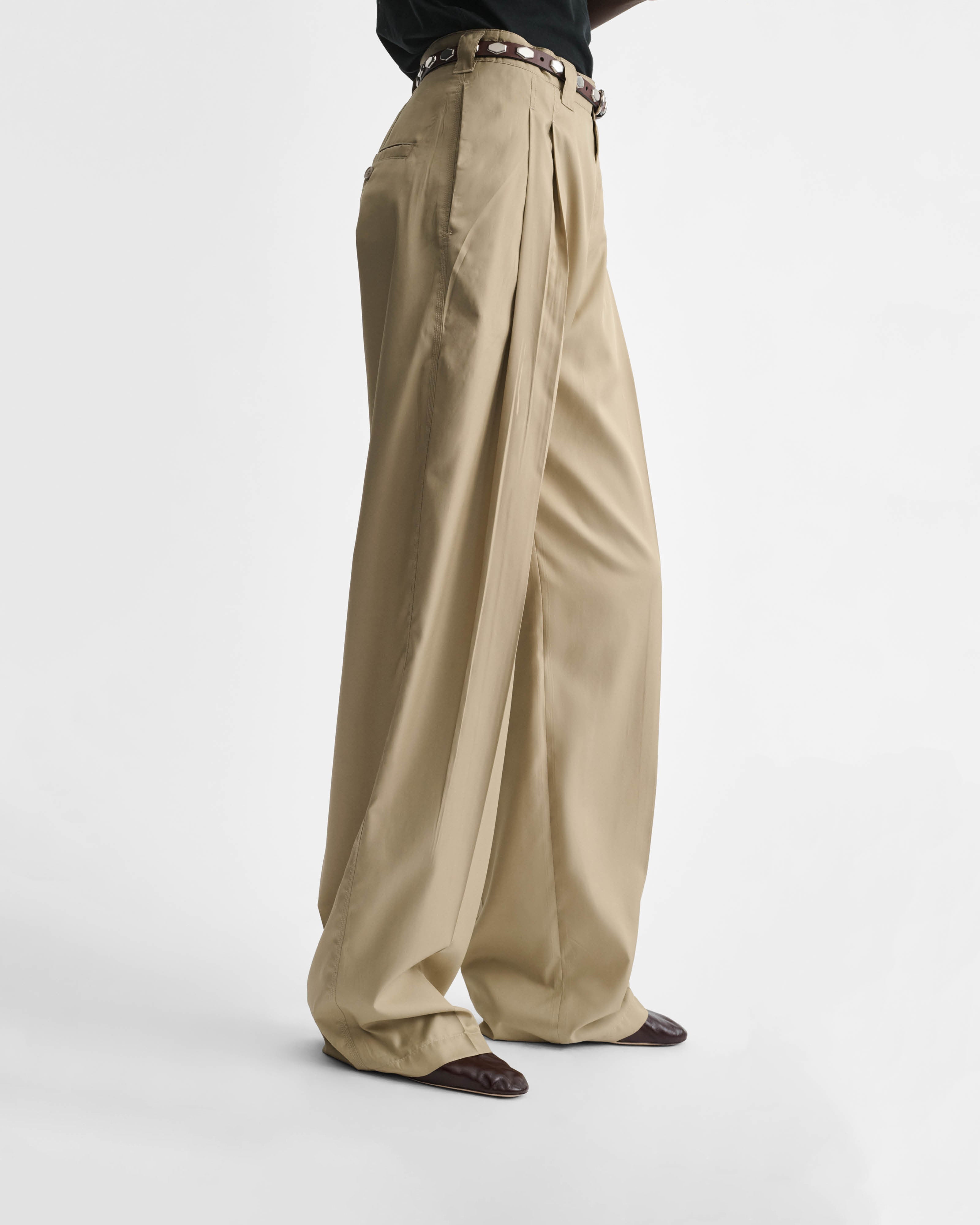 CHINO TROUSERS | trench poly twill