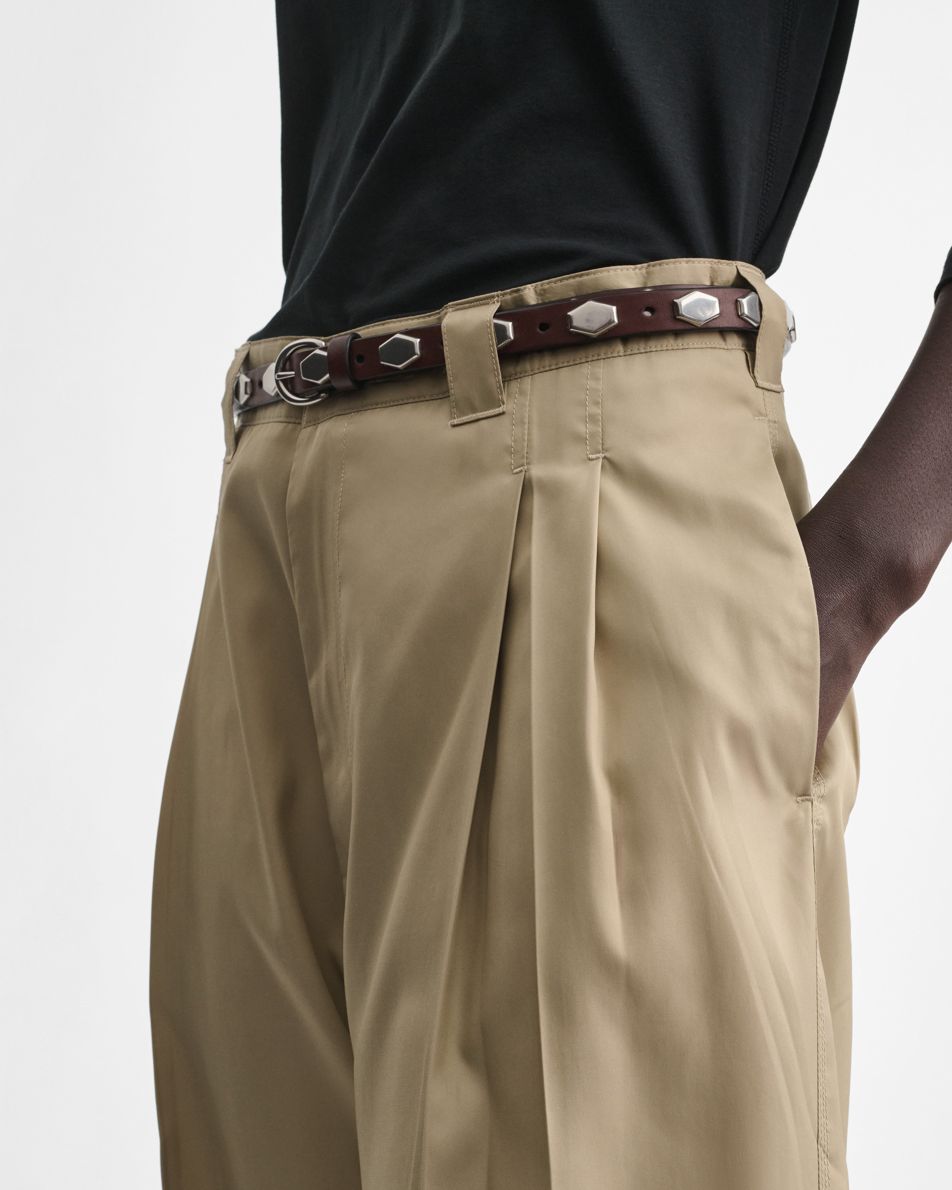 CHINO TROUSERS | trench poly twill