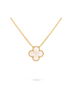 Vintage Alhambra Pendant, 18K Yellow Gold, Mother-of-Pearl