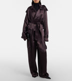 The Frankie Shop Delny Satin Cargo Pants