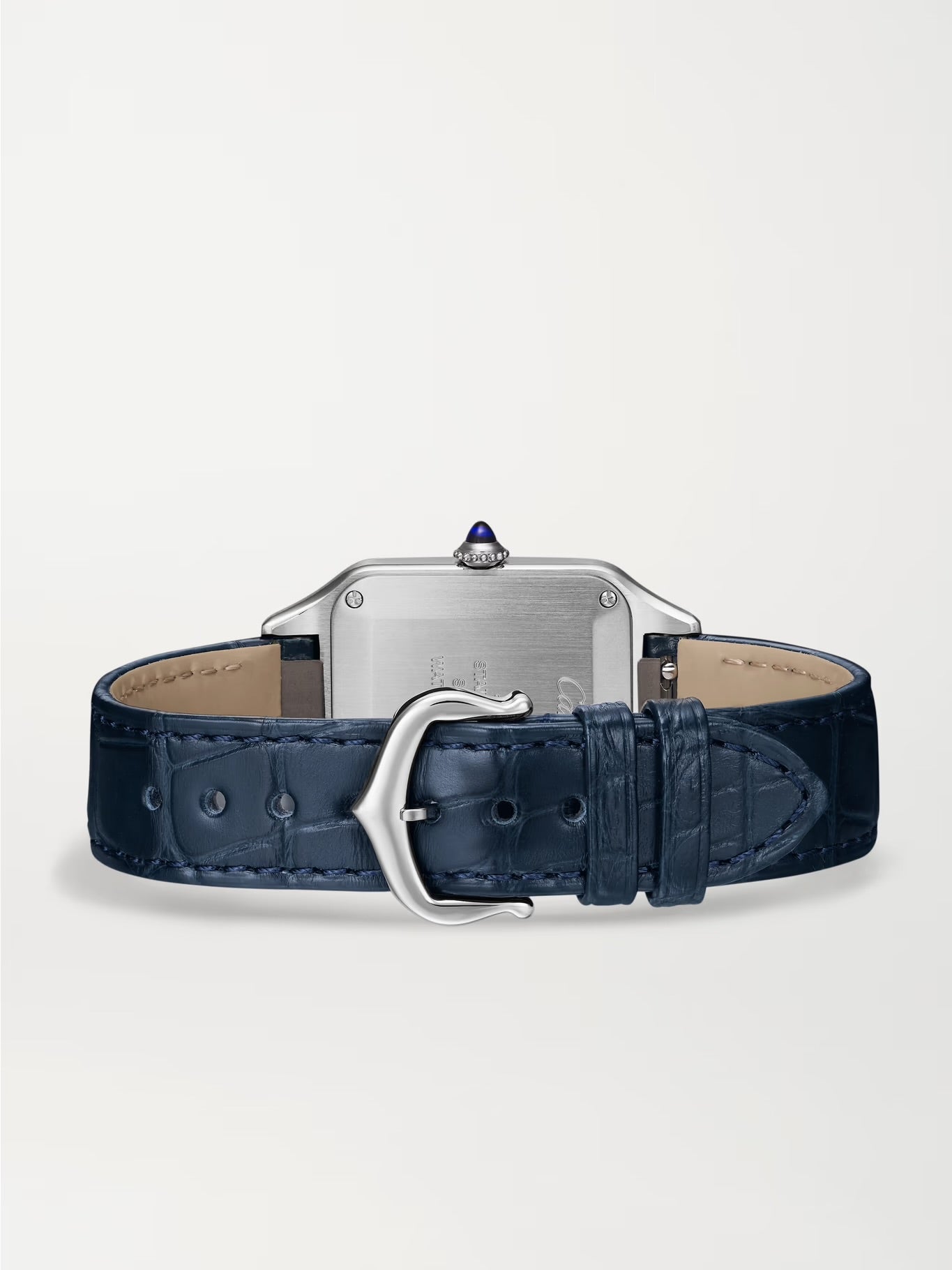 Cartier Santos-Dumont Small 38.5mm Stainless Steel and Alligator Watch