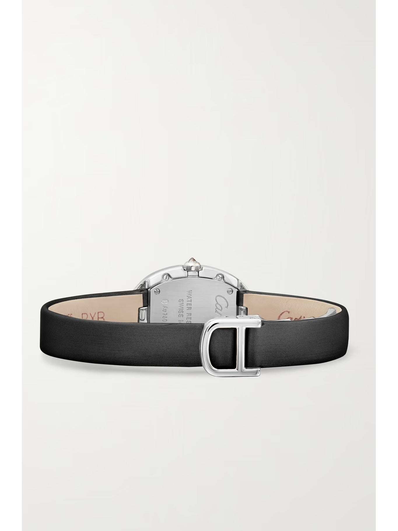 Cartier Baignoire 34.5mm Small 18-Karat White Gold, Tulle and Diamond Watch