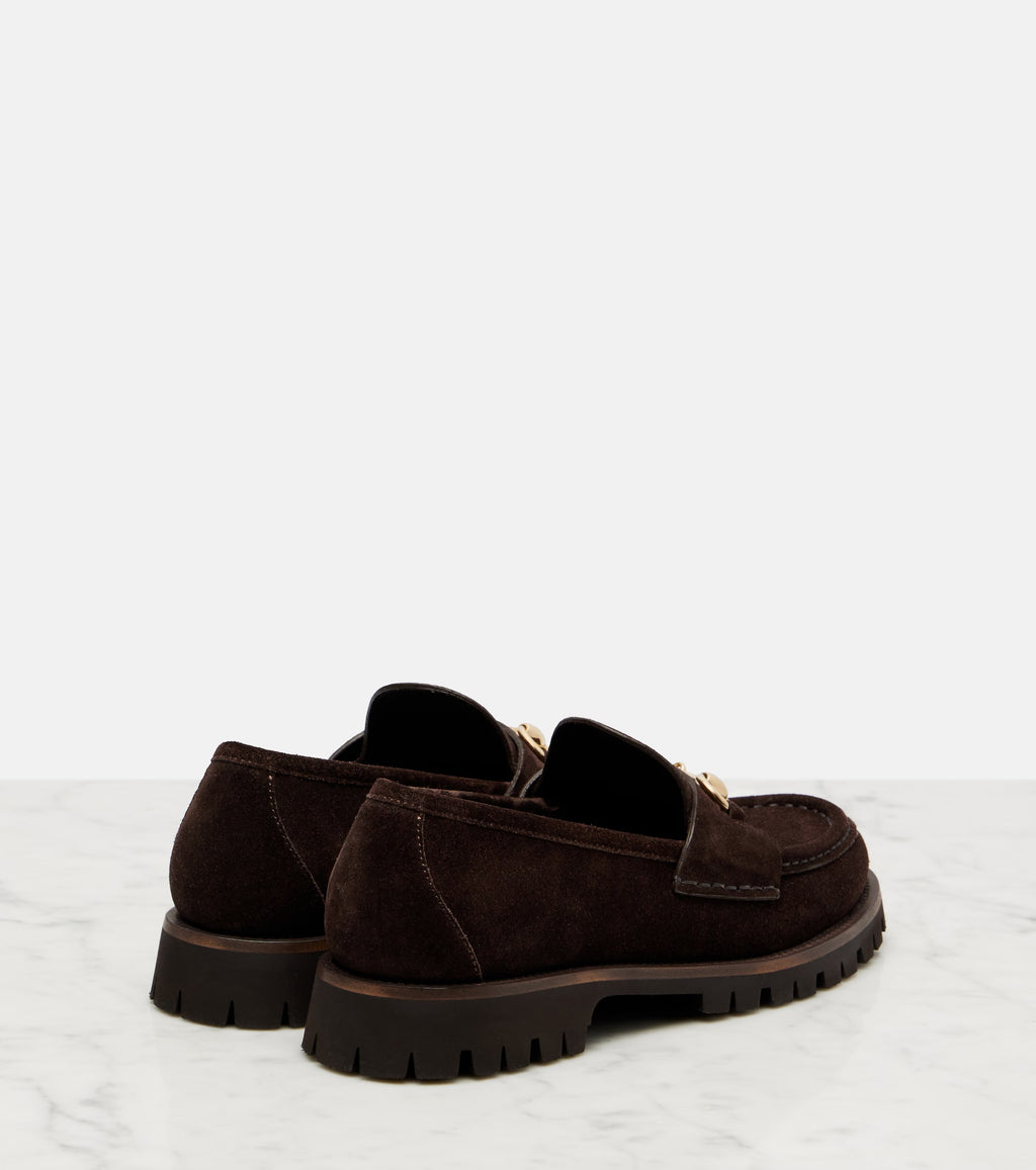 Sylke Horsebit Suede Loafers