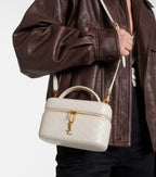 Saint Laurent Gaby Quilted Leather Vanity Bag