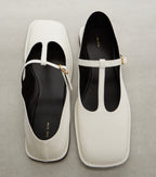 The Row Mary T-Bar Leather Flats