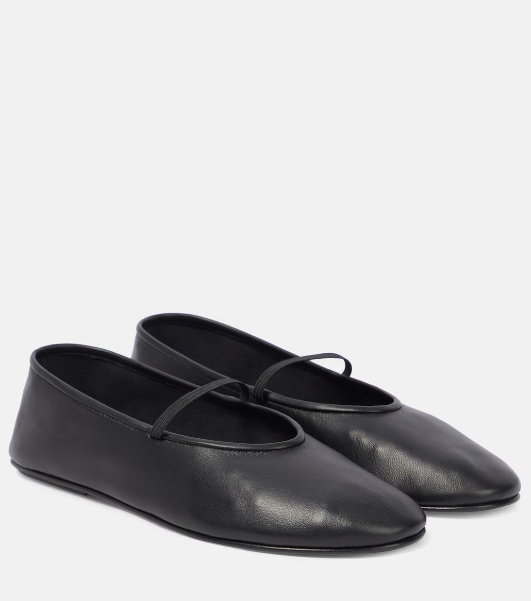 The Row Leather Ballet Flats