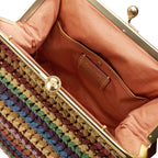 Coach Kisslock Woven Frame 27 Bag