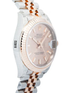 Rolex Datejust 31 in Steel and Everose Gold with Rose Dial
