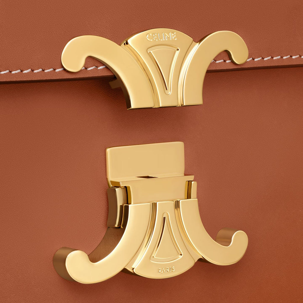Céline Teen Triomphe Bag in Natural Calfskin – Tan