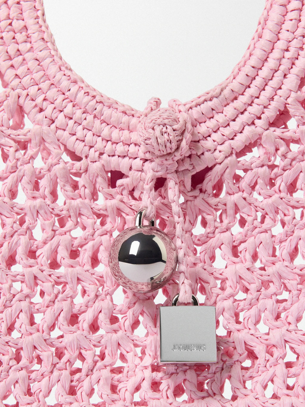 Jacquemus Spiaggia Coeur Heart Raffia Bag