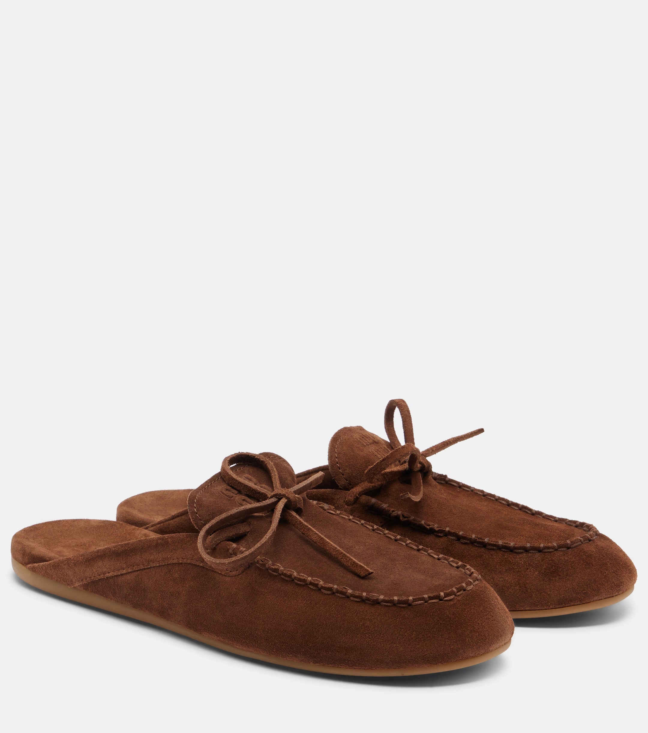 Suede Mule Loafers