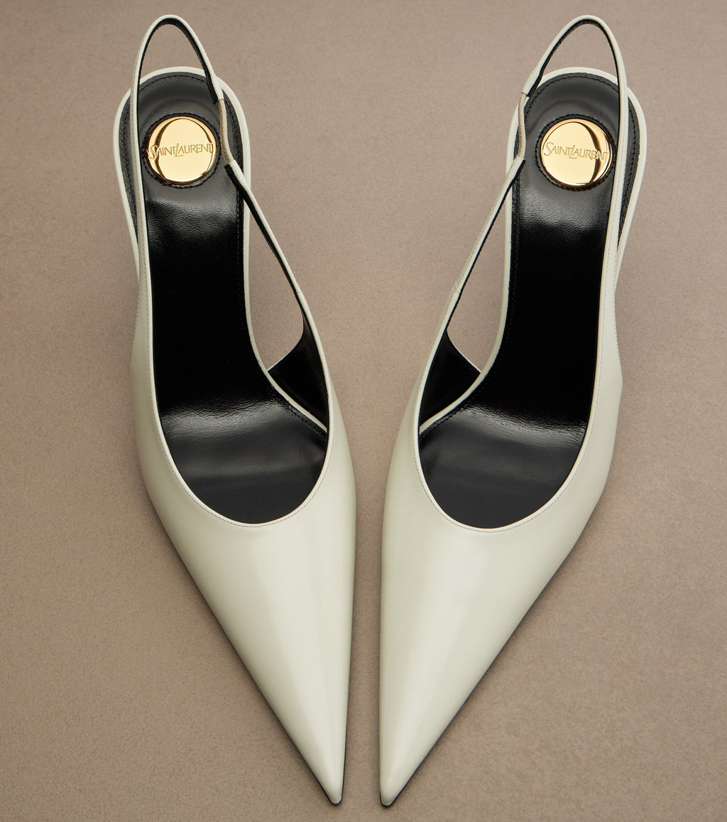 Saint Laurent Leather Slingback Pumps