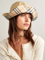 Burberry Cotton-Gabardine Bucket Hat — Beige