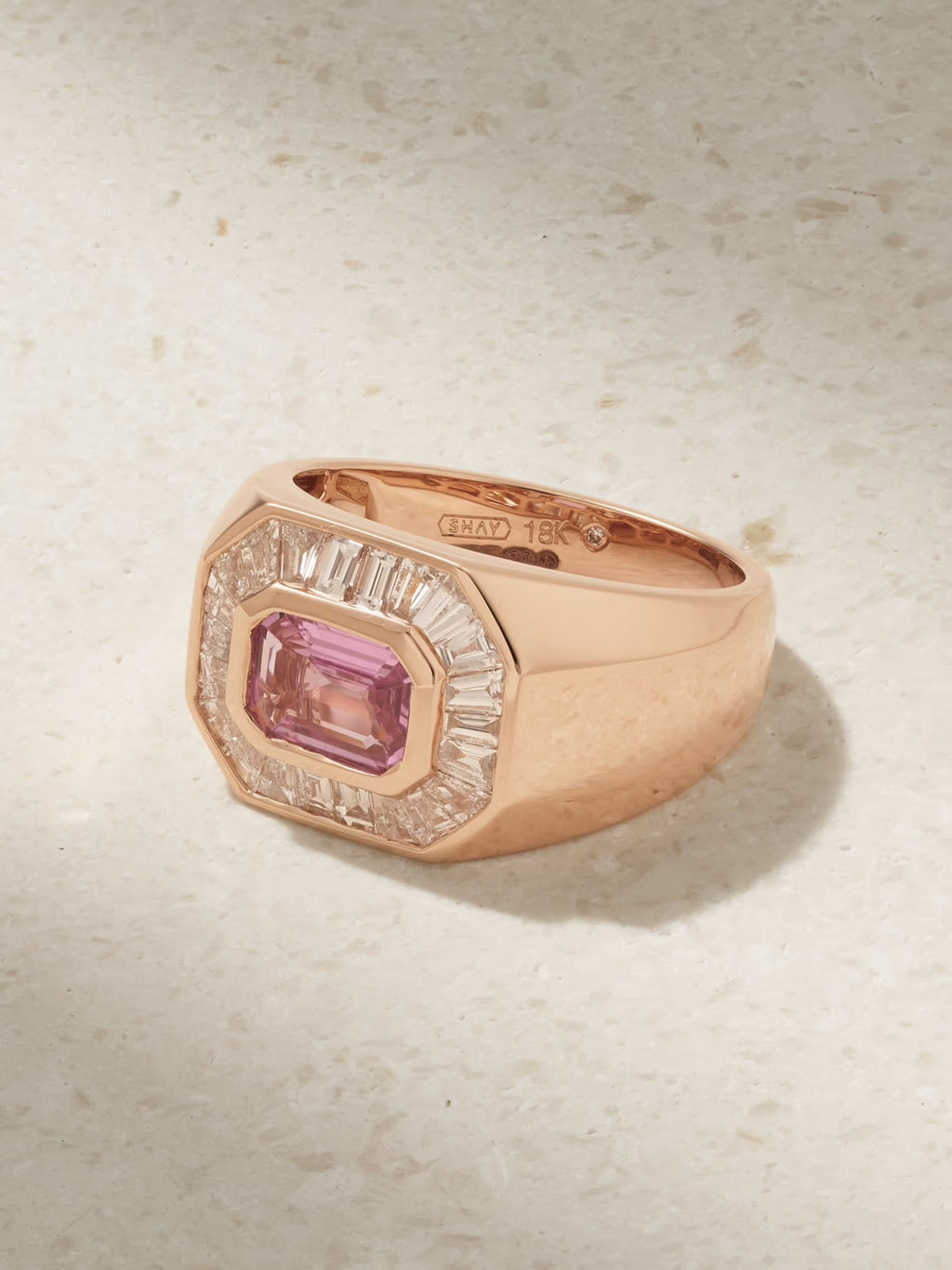 Champion Sapphire and Diamond Ring, 18K Rose Gold