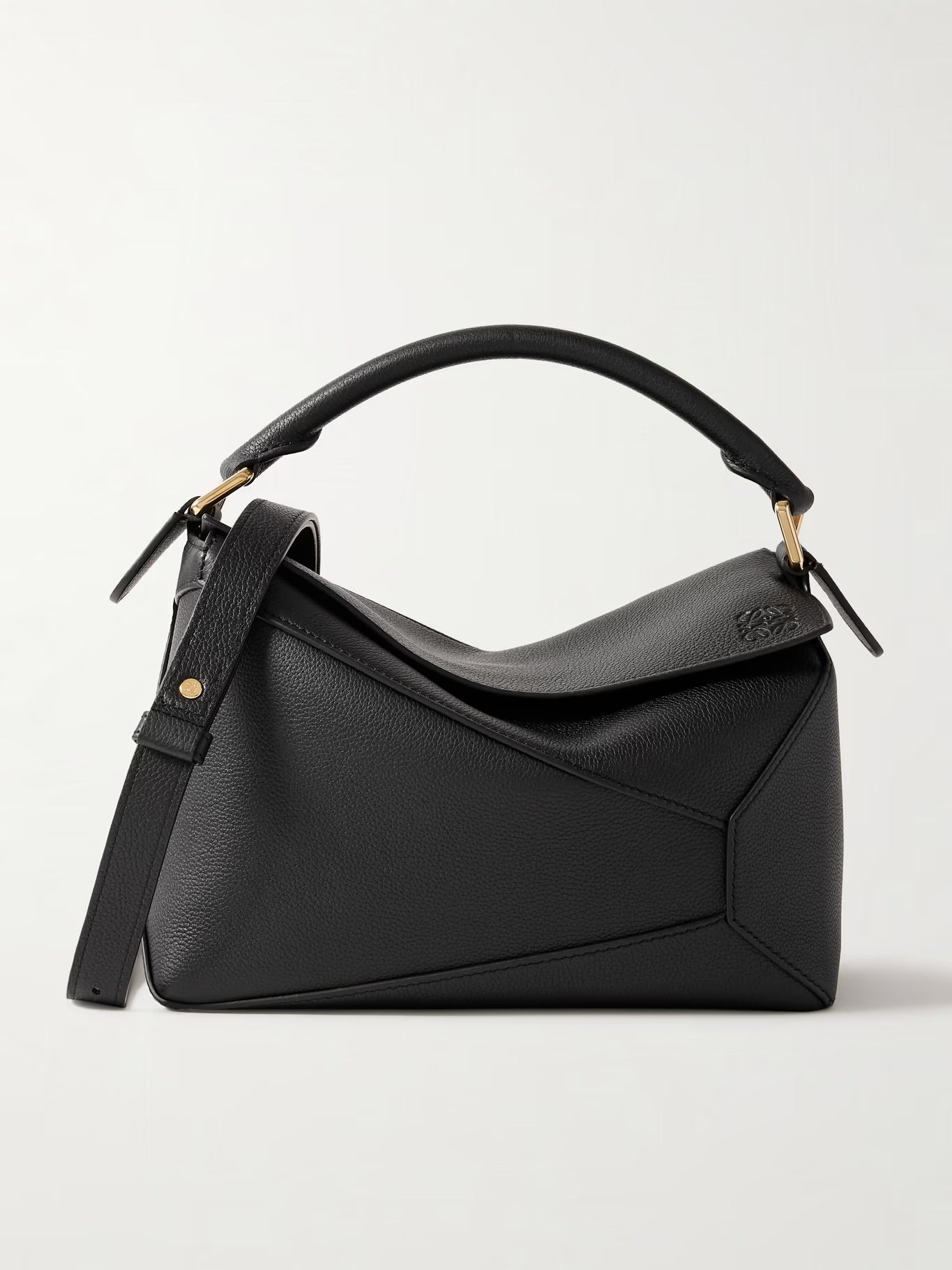 Loewe Puzzle Edge Small Textured-Leather Shoulder Bag