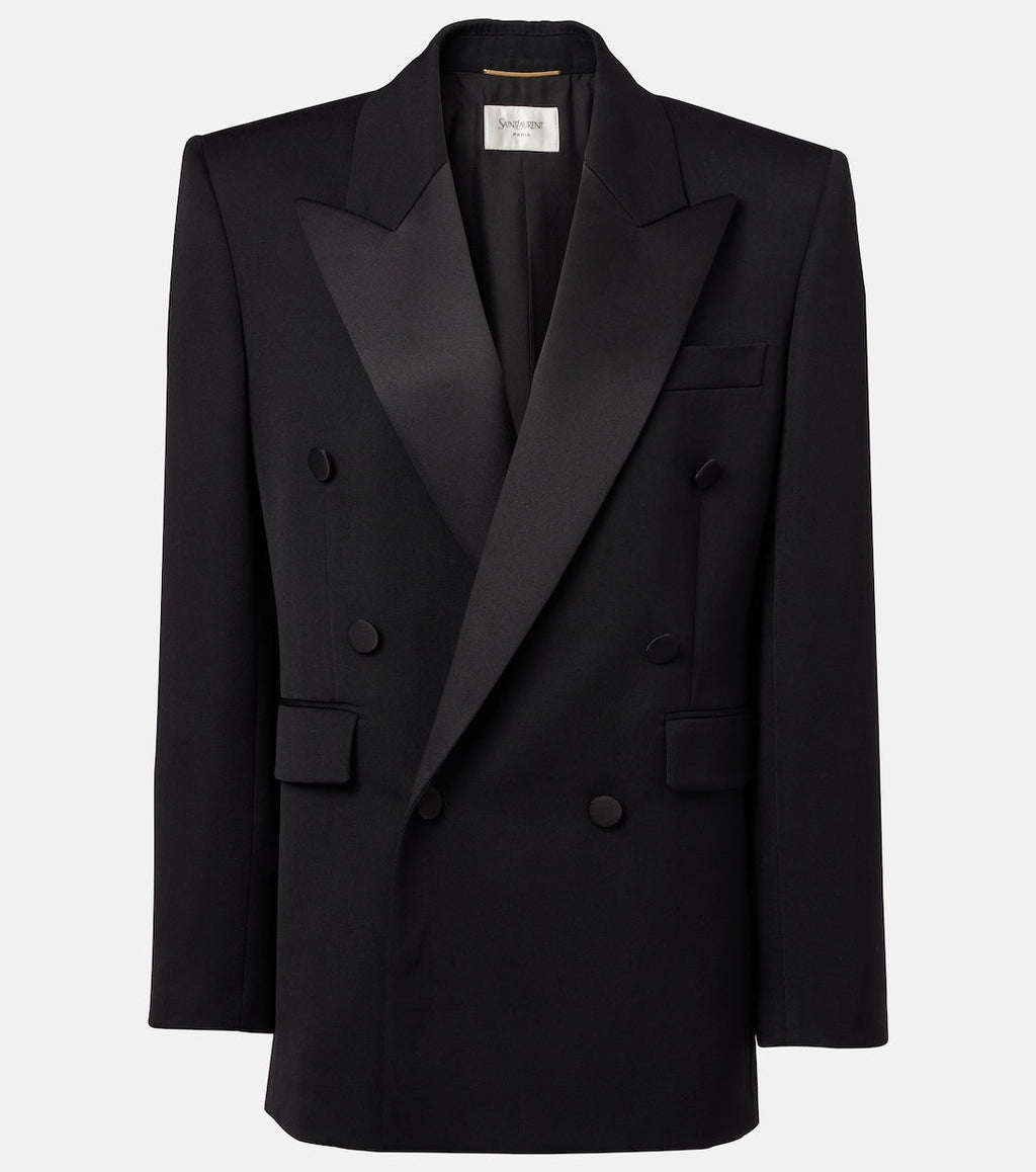 Saint Laurent Double-Breasted Tuxedo Blazer