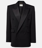 Saint Laurent Double-Breasted Tuxedo Blazer