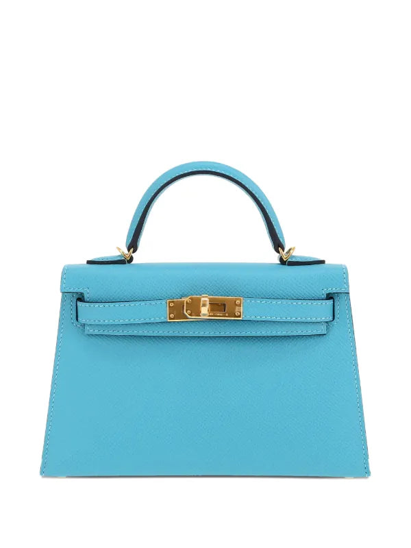 Hermès Pre-Owned 2025 Kelly Mini 20 – Blue Epsom Leather