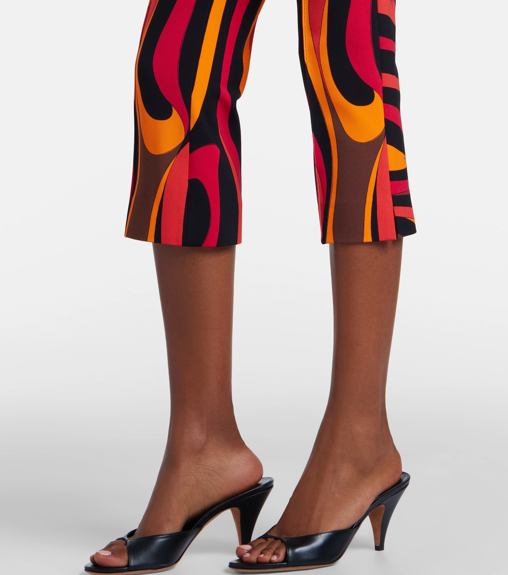 Pucci Marmo Jersey Capri Pants in Orange
