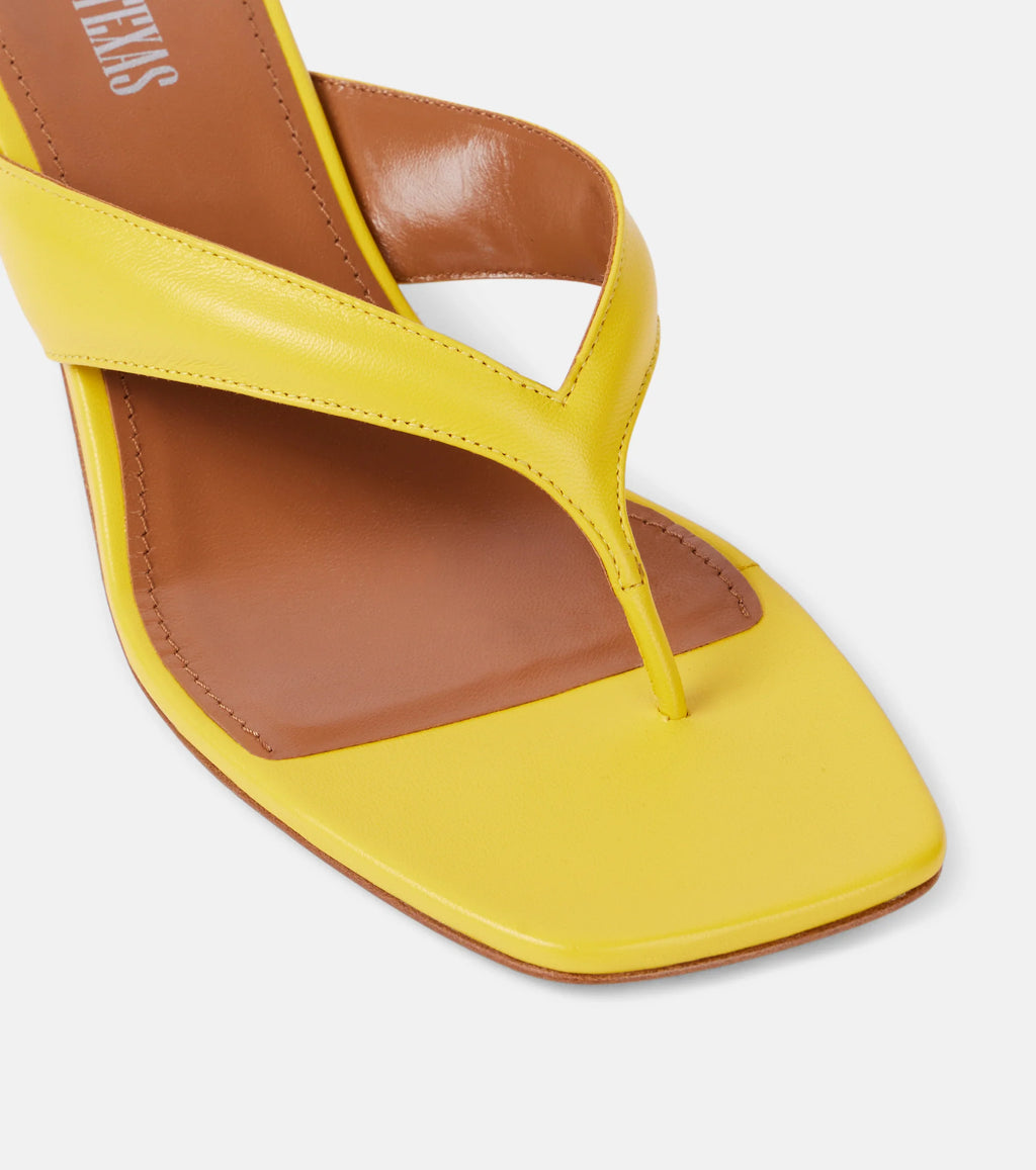 Paris Texas Portofino 55 Leather Thong Sandals – Yellow